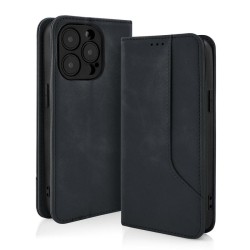 custodia a libro per moto G86 -G86 POWER con porta carte di credito chiusura magnetica nera