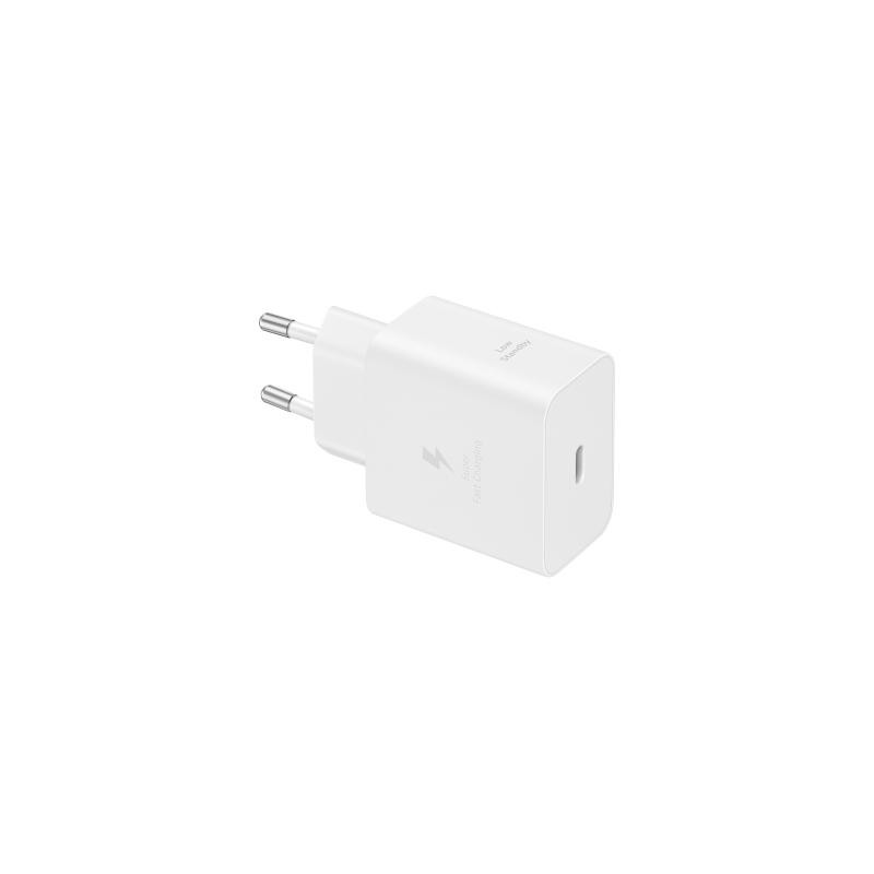caricabatteria samsung 45 watt usb-c senza cavo bianco
