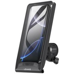 supporto nero waterresistant attacco per canna bici per smartphone con diagonale da 4,7 a 7,2