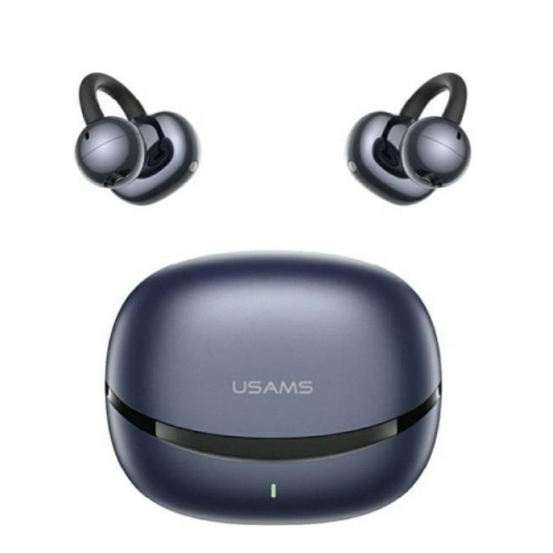 auricolare bluetooth ear clip tws blu