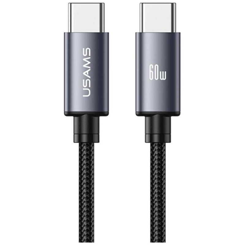 cavo dati usb-c / usb-c antistrappo 120 cm 60w nero