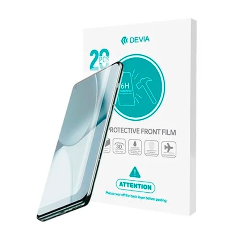 kit 20 pellicola 6H ultraprotettiva da taglio per smartphone universale per utilizzo raggi uv