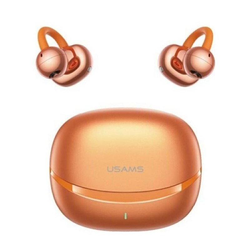auricolare bluetooth ear clip tws arancio