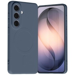 cover  silicone samsung S26 blu compatibile ricarica wireless