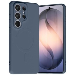 cover  silicone samsung S26 ULTRA blu compatibile ricarica wireless