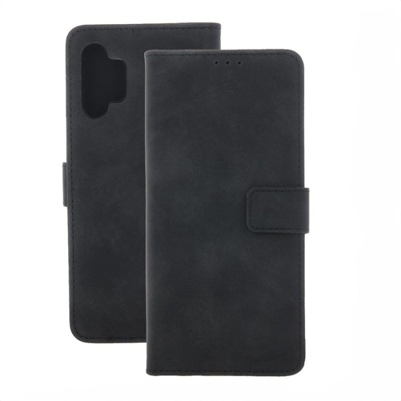 custodia a libro samsung S26 con porta carte di credito chiusura magnetica nera