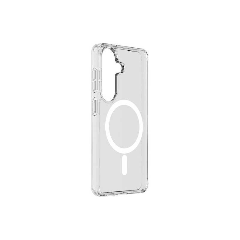 cover samsung S26 PLUS trasparente magsafe rigida con bordi in gomma per  un’elevata protezione dello smartphone.