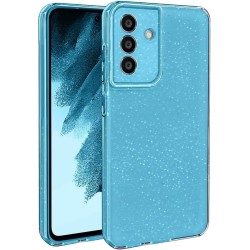 cover glitter A16 trasparente con glitter silver silver