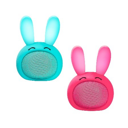 speaker karaoke bluetooth 3w coniglio blu