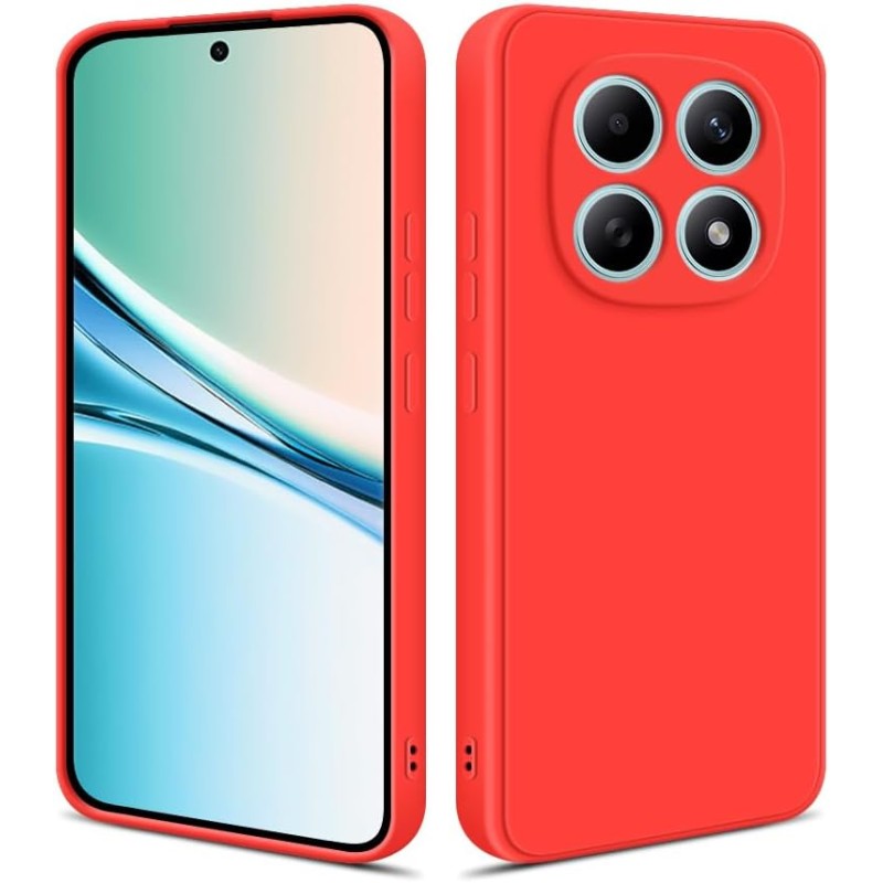 cover in silicone per xiaomi redmi note 15 4G / 5G rossa