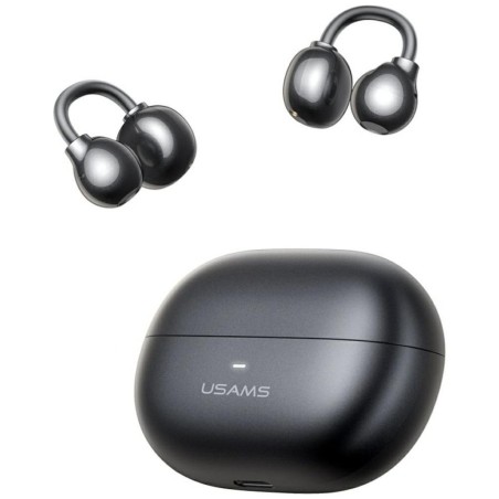 auricolare bluetooth ear clip tws grigio