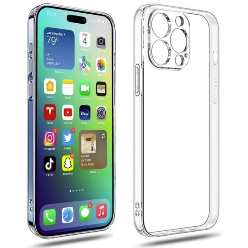 cover  silicone iphone 13 trasparente
