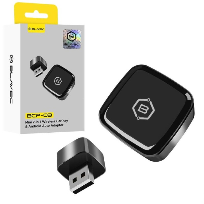 Adattatore CarPlay / Androidcarp play per auto trasmettitore Bluetooth nero