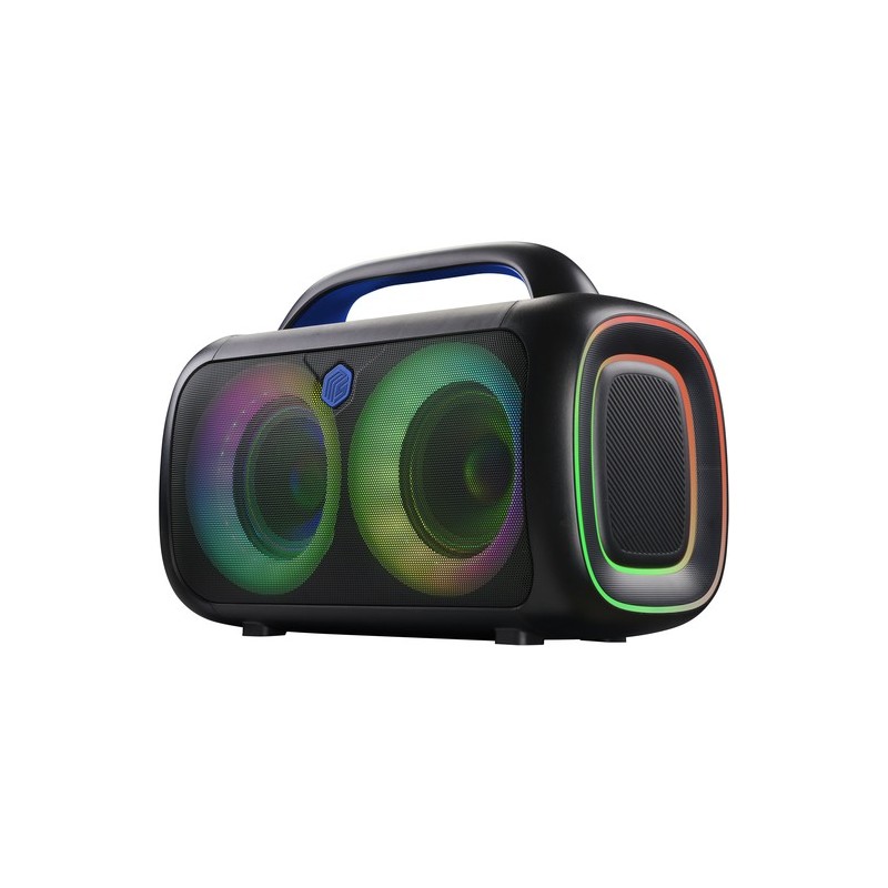 Music Sound 80s Speaker Bluetooth Portatile 80W con Luci RGB, 4h Auotnomia, TWS/AUX/TF/USB, Speaker per Party e Allenamenti, Con