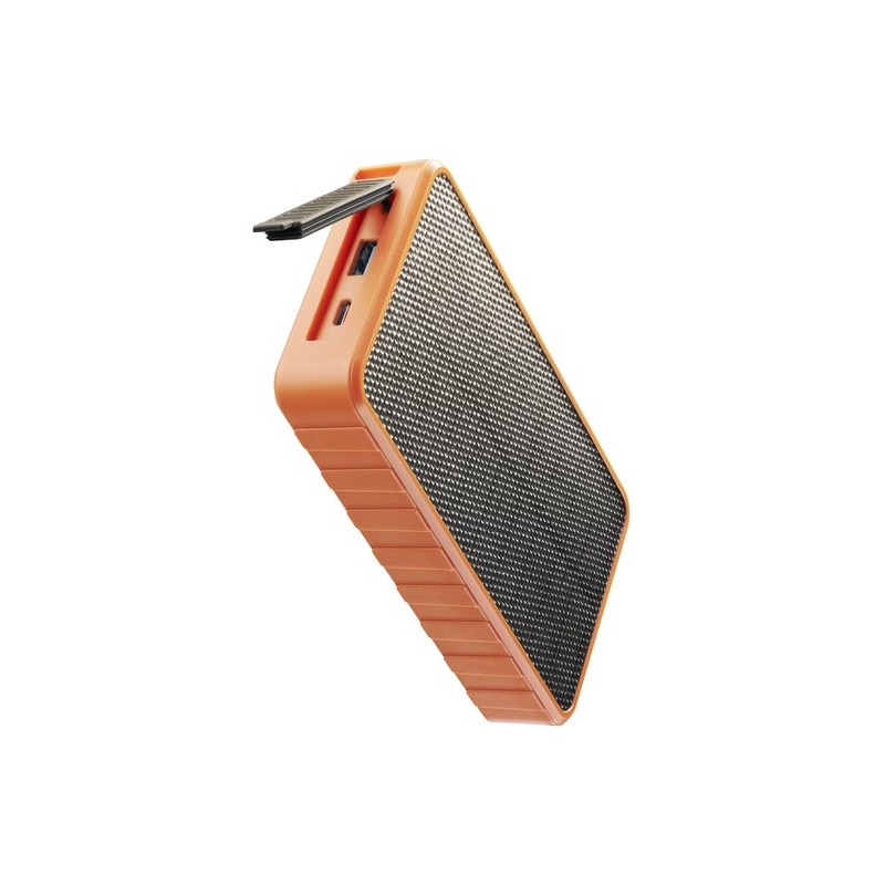 powerbank 20.000 mah con ricarica solare 20w arancio