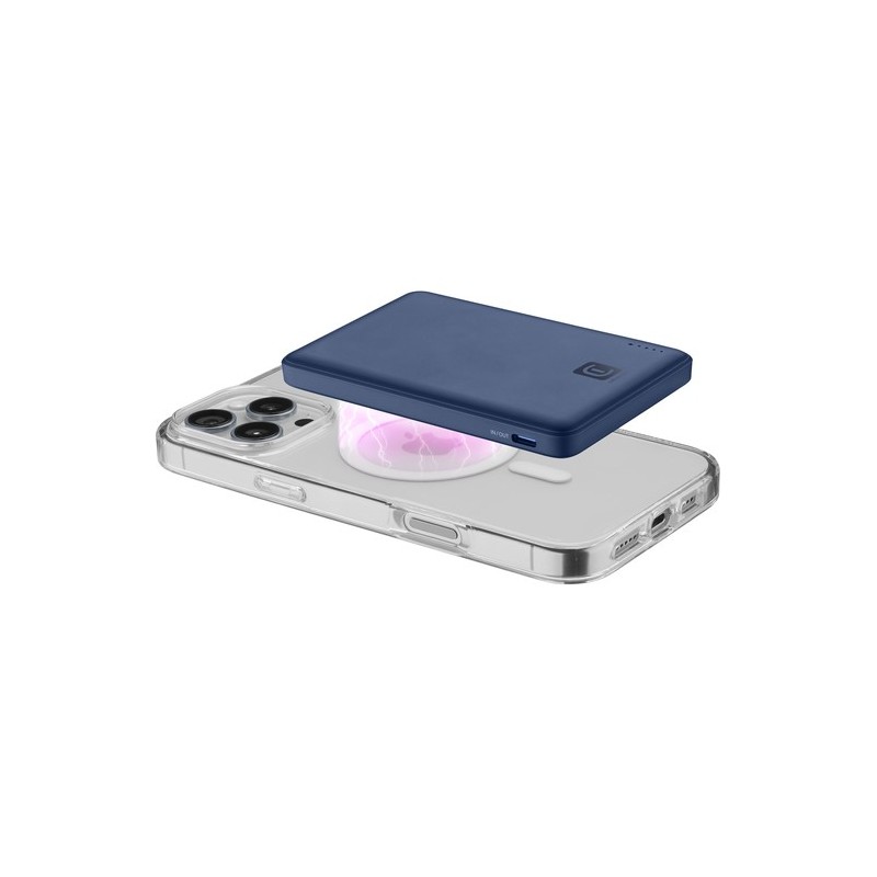 powerbank wireless 5000 mah magsafe blu