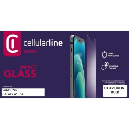 vetro temperato samsung a16 in kit da 3 pz