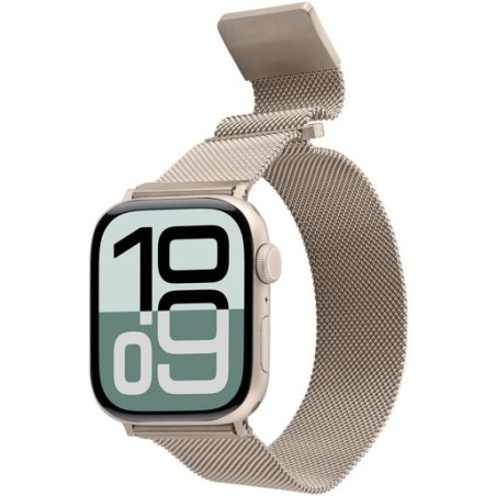cinturino milanese acciaio champagne apple watch 38/40/41/42 mm serie 10/11