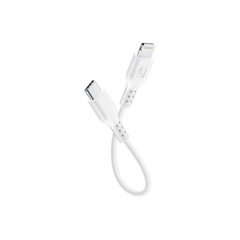 cavo usb 15cm usb-c / lighting certificato apple bianco