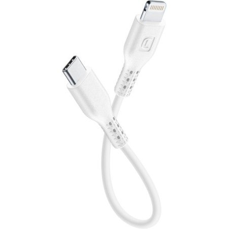 cavo usb 15cm usb-c / lighting certificato apple bianco