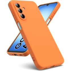 cover in silicone per samsung a57  arancione