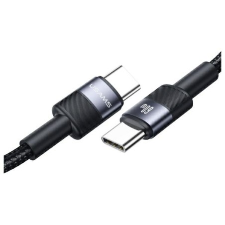 cavo dati usb-c / usb-c antistrappo 120 cm 60w nero