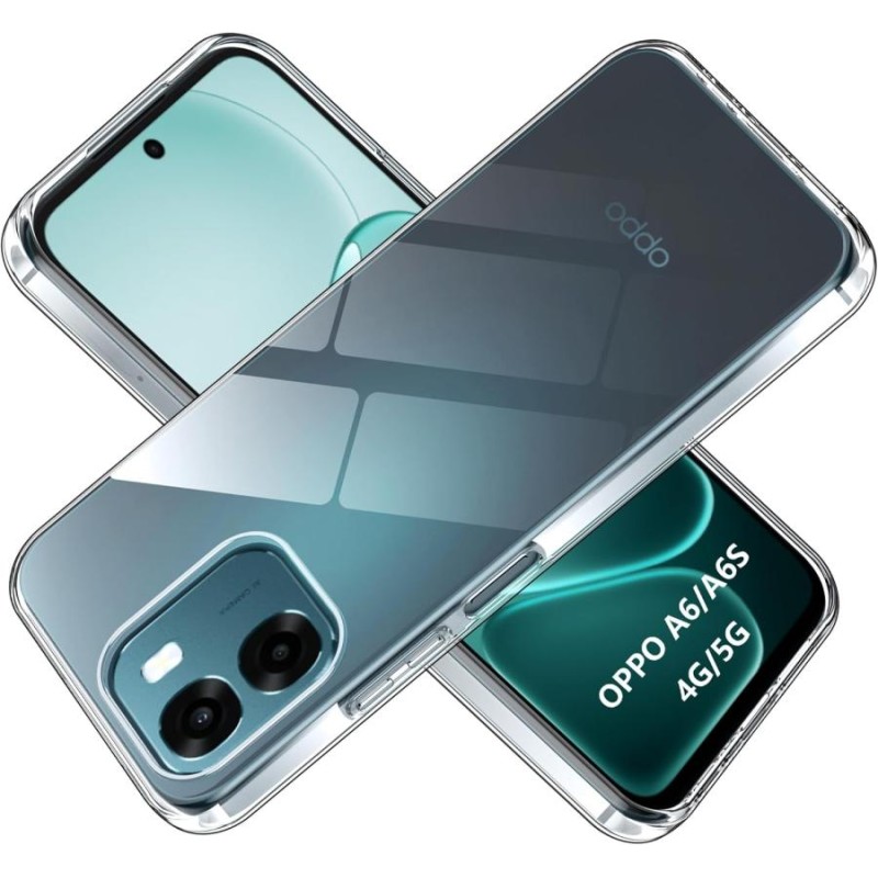cover in silicone per oppo A6X A6/A6S/A6 PRO 5G trasparente