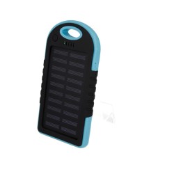 powerbank ricarica ad energia solare 5000 mah con moschettone