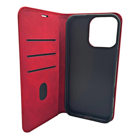 custodia a libro honor 400 smart con porta carte di credito chiusura magnetica rossa