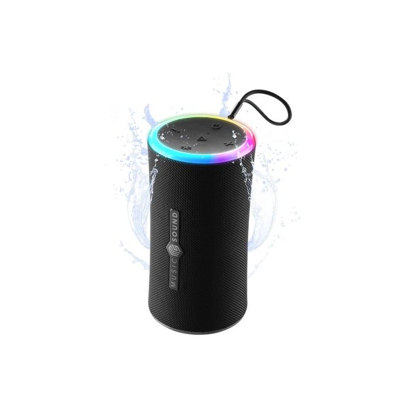 speaker bluetooth AURA 20W - Portatile - Nero - IPX6 - luci RGB