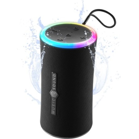 speaker bluetooth AURA 20W - Portatile - Nero - IPX6 - luci RGB