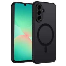 cover silicone samsung A26 nera compatibile ricarica wireless
