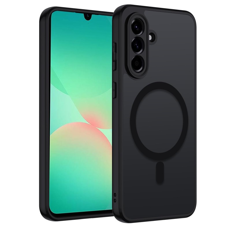 cover silicone samsung A26 nera compatibile ricarica wireless