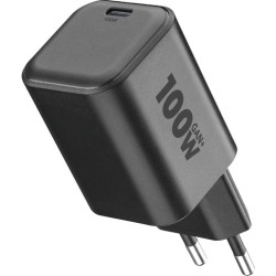 caricabatterie gan 100w ubc nero senza cavo