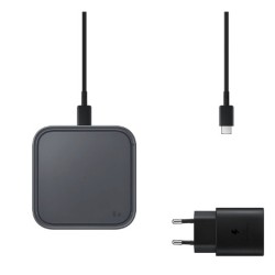 Samsung Caricatore Pad EP-P2400BBE Wireless Veloce 15w USB-C Nero completo di caricabatterie