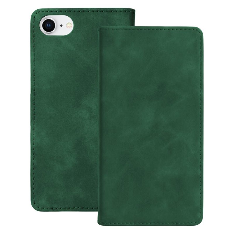 custodia a libro iphone 7/8/SE 2020 con porta carte di credito chiusura magnetica verde