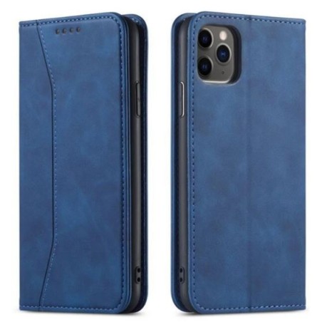 custodia a libro samsung S26 con porta carte di credito chiusura magnetica blu