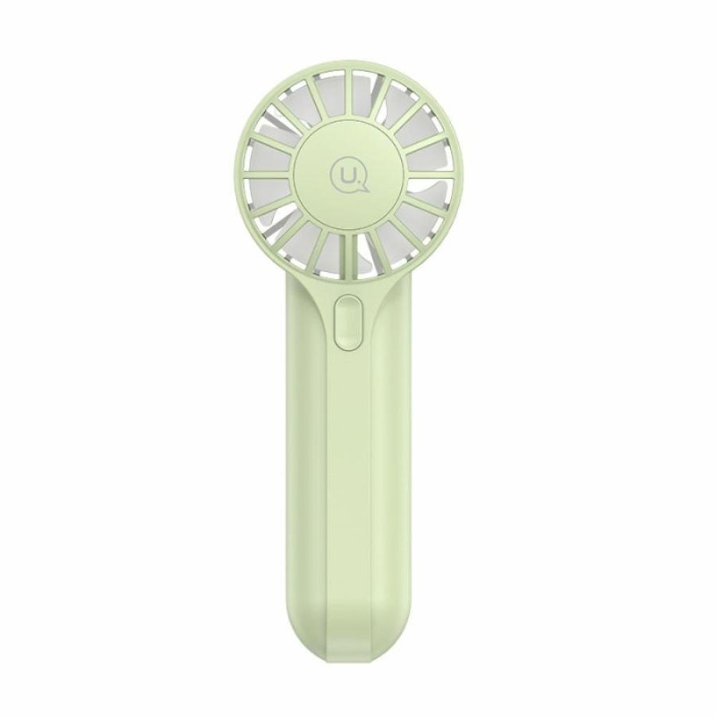 Ventilatore portatile USAMS Mini ZB288 da 1200 mAh, colore verde.