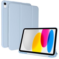 custodia ipad A16 11" (2025) con portapenna azzurro