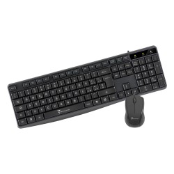 techmade Combo tastiera + Mouse a filo nera
