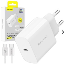 caricabatterie 45w usb-c + cavo gan bianco