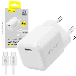 caricabatterie 33w usb-c + cavo gan bianco
