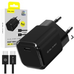 caricabatterie 33w usb-c + cavo gan nero