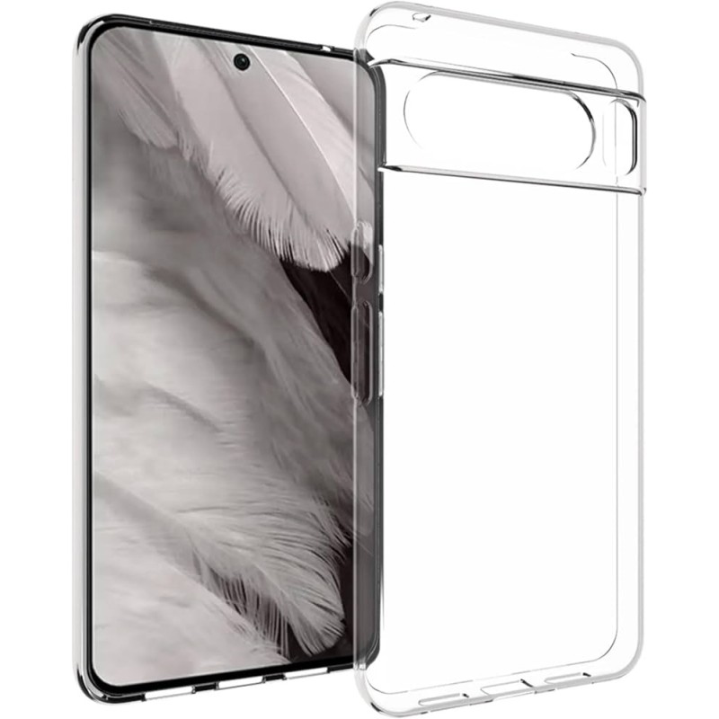 cover silicone per google pixel 8 pro trasparente