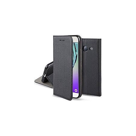custodia a libro per  motorola e14 nera