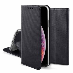 custodia a libro per MOTOROLA G06 con chiusura magnetica nera