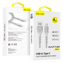 cavo dati usbc / usb-c  200cm 3A bianco-grigio