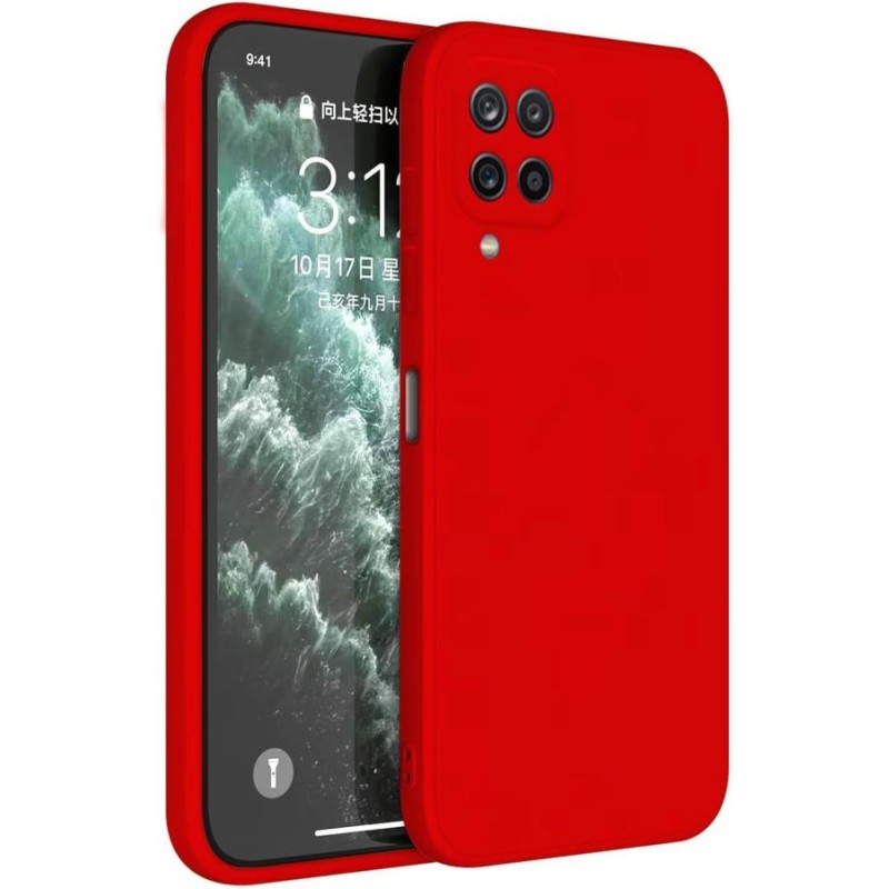 cover in silicone per samsung A22 4G rossa