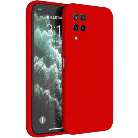 cover in silicone per samsung A22 4G rossa