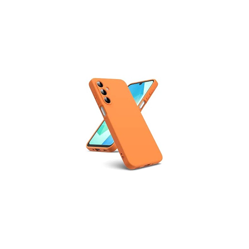 cover in silicone per samsung a16  arancio